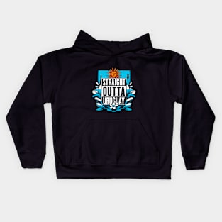 Straight Outta Uruguay Kids Hoodie